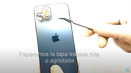 Reparacion tapa trasera iPhone 12 Mini
