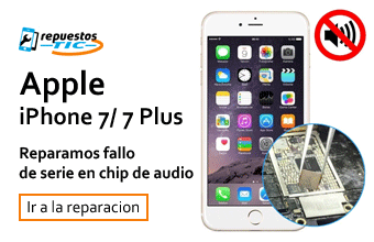 Reparamos chip de audio/ sonido iphone 7/ 7 Plus